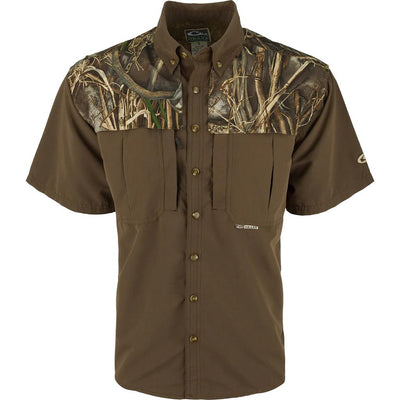 Drake EST Two-Tone Camo Wingshooter's Shirt-Men's Clothing-Max 5-M-Kevin's Fine Outdoor Gear & Apparel