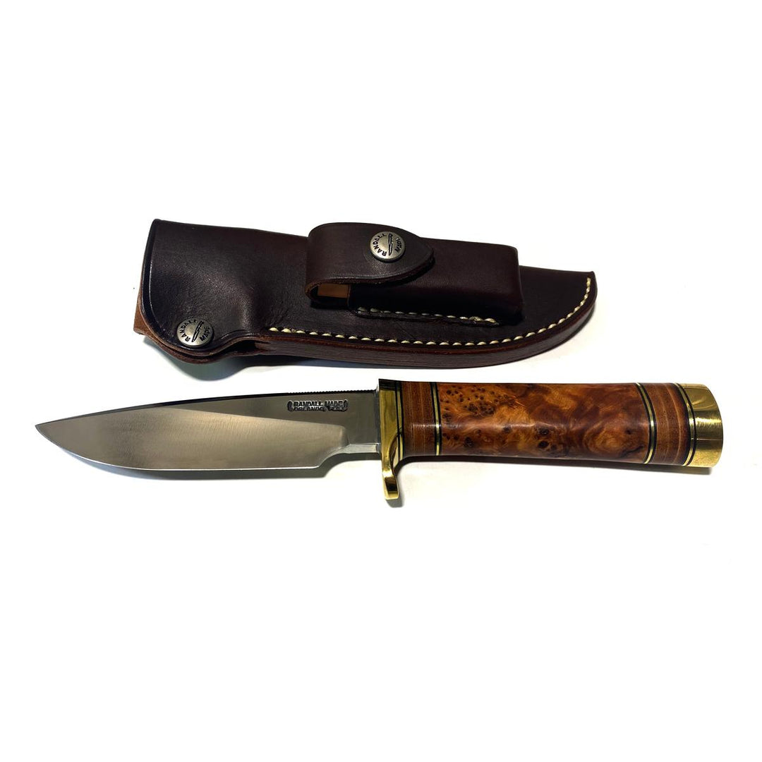 Randal N25-5 Trapper Thuya Burl Handle w/ Brass Butt Cap-KNIFE-Kevin's Fine Outdoor Gear & Apparel