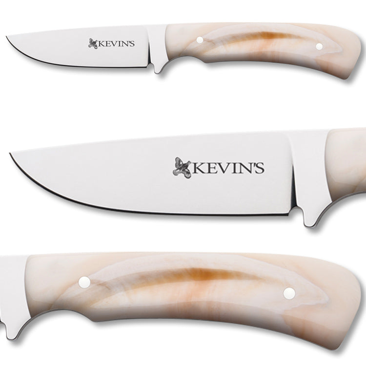 Kevin's Trout & Bird Warthog Ivory Knife