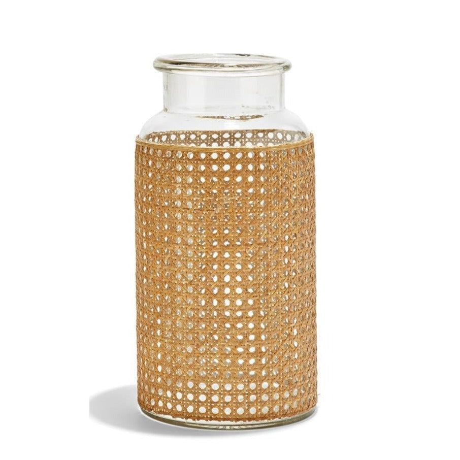 Hand Crafted Large Cane Webbing Jar-Home/Giftware-ONE SIZE-Kevin's Fine Outdoor Gear & Apparel