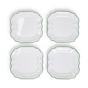 Garden Soiree Salad/ Dessert Plates (Sets of 4)-HOME/GIFTWARE-GREEN-Kevin's Fine Outdoor Gear & Apparel