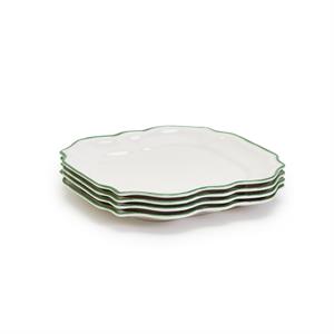 Garden Soiree Salad/ Dessert Plates (Sets of 4)-HOME/GIFTWARE-GREEN-Kevin's Fine Outdoor Gear & Apparel