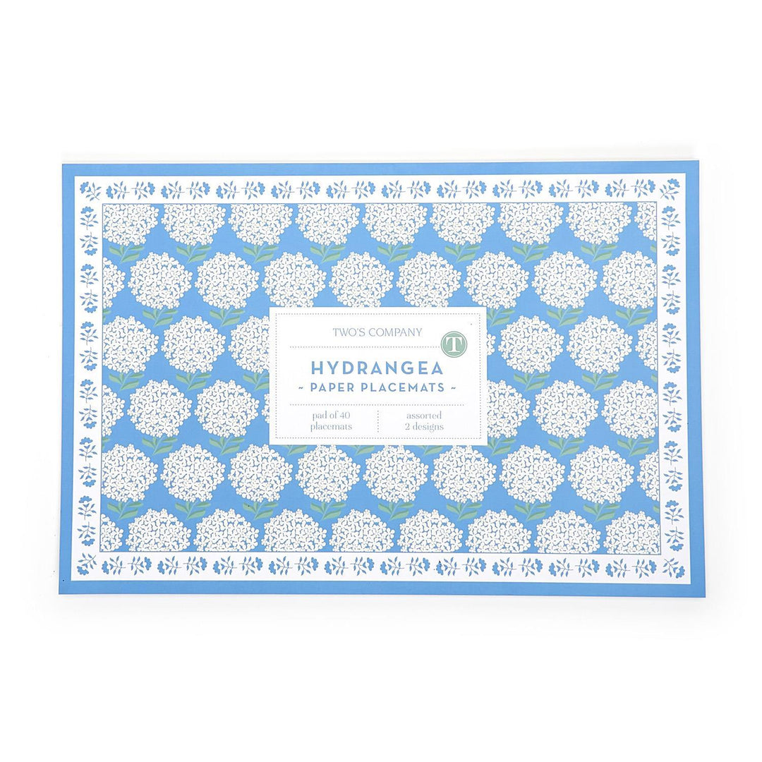 Hydrangea 40 Pc Paper Placemat Book-Home/Giftware-ONE SIZE-Kevin's Fine Outdoor Gear & Apparel