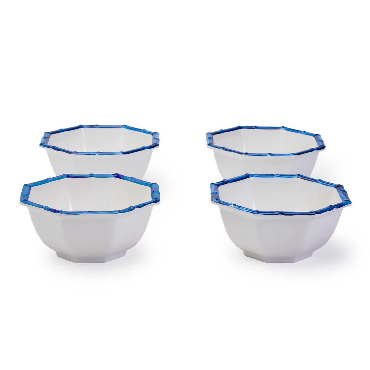 Bamboo Touch Octagonal Multipurpose Bowls Set of 4-Home/Giftware-Blue-Kevin's Fine Outdoor Gear & Apparel