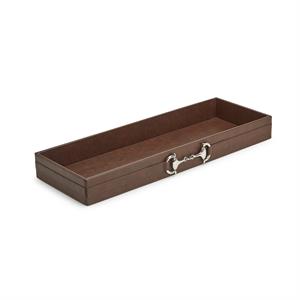 Horse Country Long Bar/Table Side Tray w/ Polished Horse Bit Accent-Home/Giftware-Kevin's Fine Outdoor Gear & Apparel