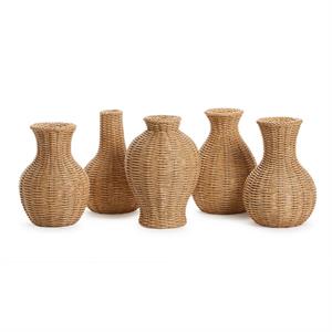 Natural Beauties (Set of 5) Basket Waeve Pattern Vase-Home/Giftware-Kevin's Fine Outdoor Gear & Apparel