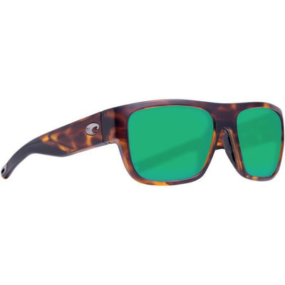 Costa Del Mar Sampan Sunglasses-SUNGLASSES-COSTA DEL MAR-Matte Tortise-Green Mirror 580G-Kevin's Fine Outdoor Gear & Apparel