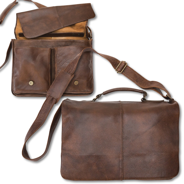 Classic Deerskin Messenger Bag