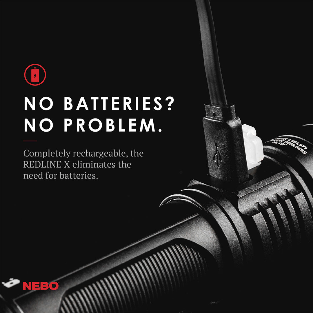 nebo flashlight for gun Rechargeable NEBO RedLine X Flashlight