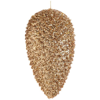 Gold Glitter Pinecone-HOME/GIFTWARE-9 Inch-Kevin's Fine Outdoor Gear & Apparel