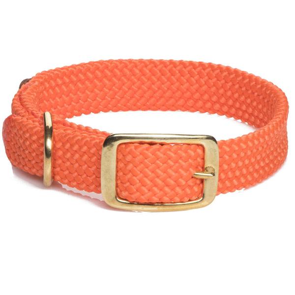 Mendota Double Braid Collar-PET SUPPLY-Mendota Products Inc.-ORANGE-18"-Kevin's Fine Outdoor Gear & Apparel