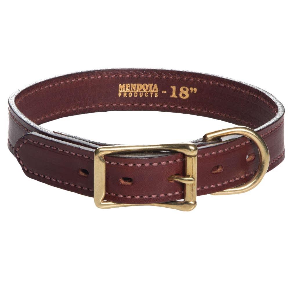Mendota Standard Leather Collar - Wide