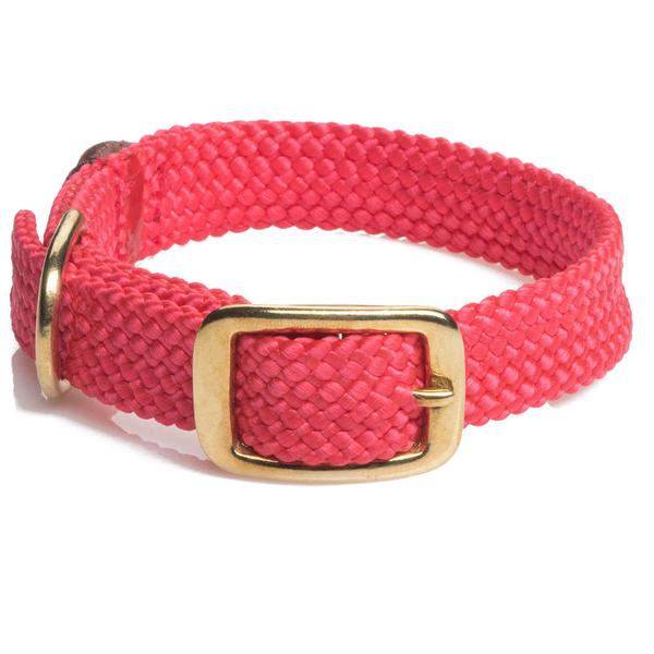 Mendota Double Braid Collar - Junior-PET SUPPLY-Mendota Products Inc.-RED-12"-Kevin's Fine Outdoor Gear & Apparel