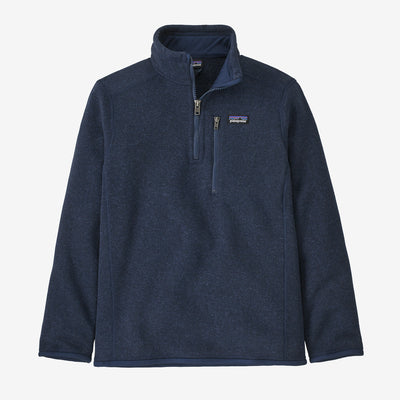 Patagonia Boy's Better Sweater 1/4 Zip-Children's Clothing-New Navy-S-Kevin's Fine Outdoor Gear & Apparel