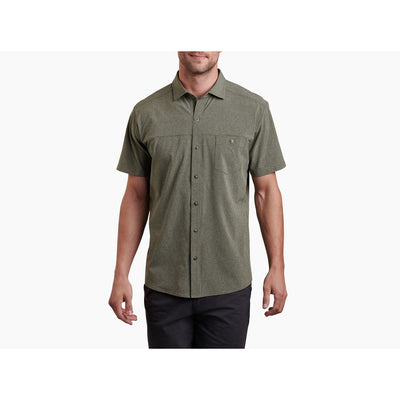 Kuhl Men's Optimizer Short Sleeve Shirt-MENS CLOTHING-GREEN SLATE-S-Kevin's Fine Outdoor Gear & Apparel