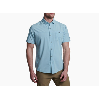 Kuhl Men's Optimizer Short Sleeve Shirt-MENS CLOTHING-CAROLINA BLUE-S-Kevin's Fine Outdoor Gear & Apparel