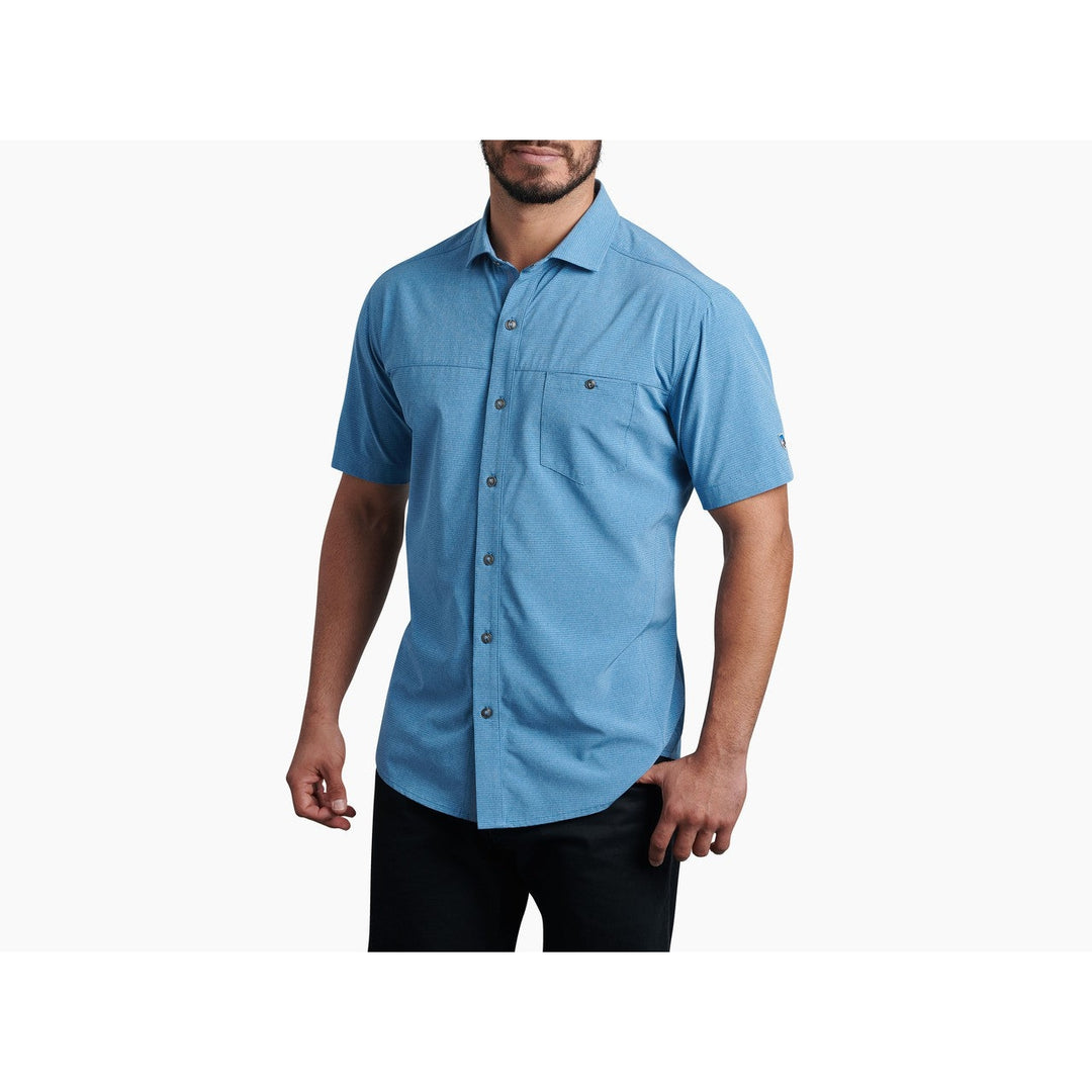 Kuhl Men's Optimizer Short Sleeve Shirt-MENS CLOTHING-MARIN BLUE-S-Kevin's Fine Outdoor Gear & Apparel