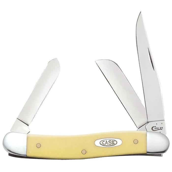 Case Medium Stockman Knife-Knives & Tools-Yellow Synthetic Smooth-Kevin's Fine Outdoor Gear & Apparel