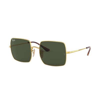 Ray Ban Rectangle 1971 Sunglasses-SUNGLASSES-Gold-Green Classic-Kevin's Fine Outdoor Gear & Apparel