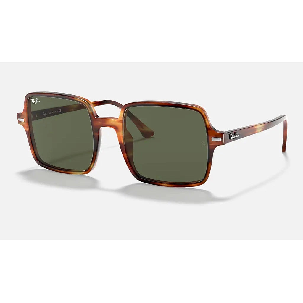 Ray Ban Square II Sunglasses-SUNGLASSES-Tortoise-Green Classic-Kevin's Fine Outdoor Gear & Apparel