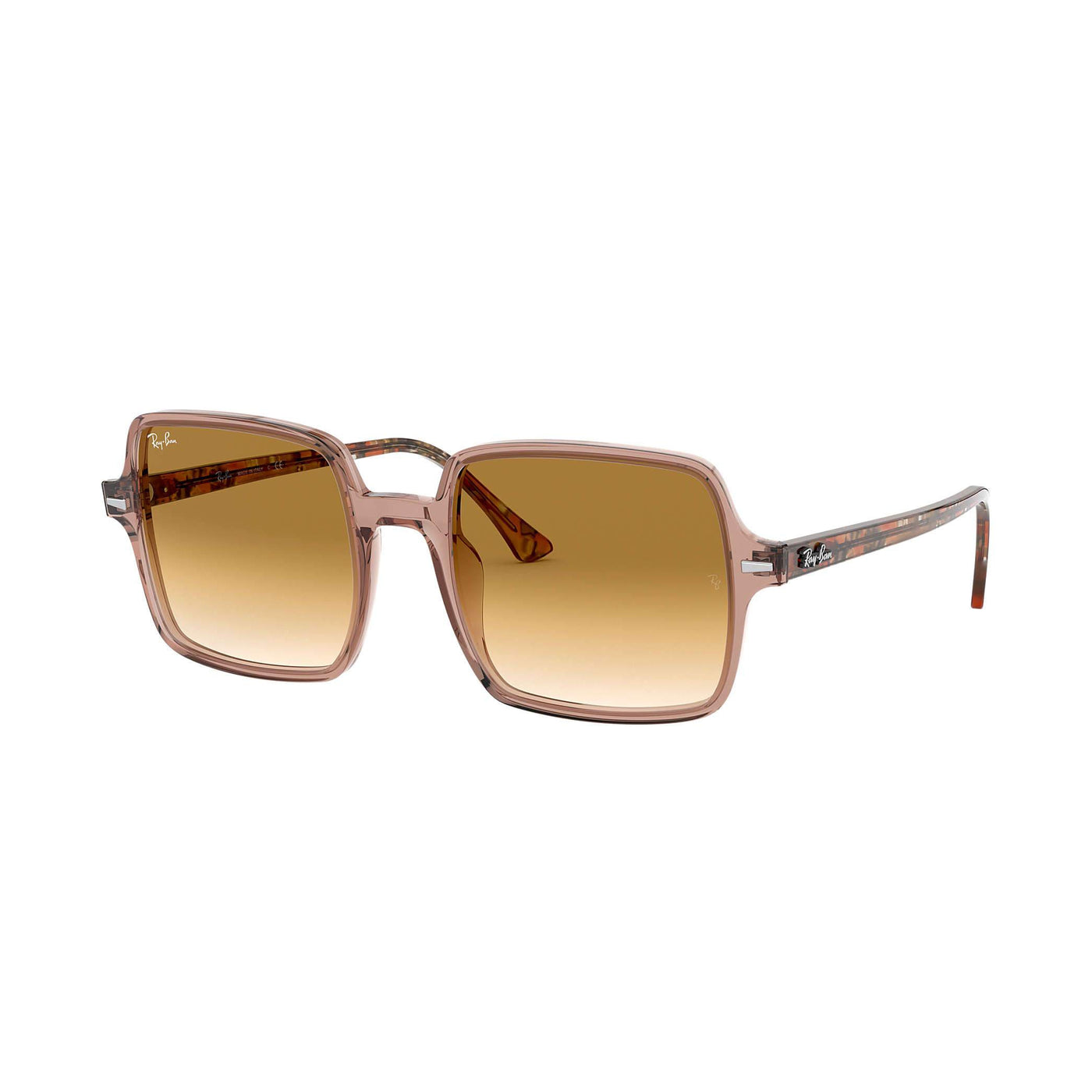 Ray Ban Square II Sunglasses-SUNGLASSES-Transparent Brown-Light Brown Gradient-Kevin's Fine Outdoor Gear & Apparel