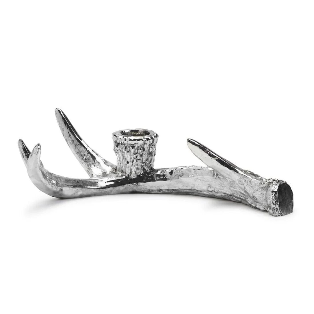 Silver Antler Taper Candleholder-Home/Giftware-Kevin's Fine Outdoor Gear & Apparel