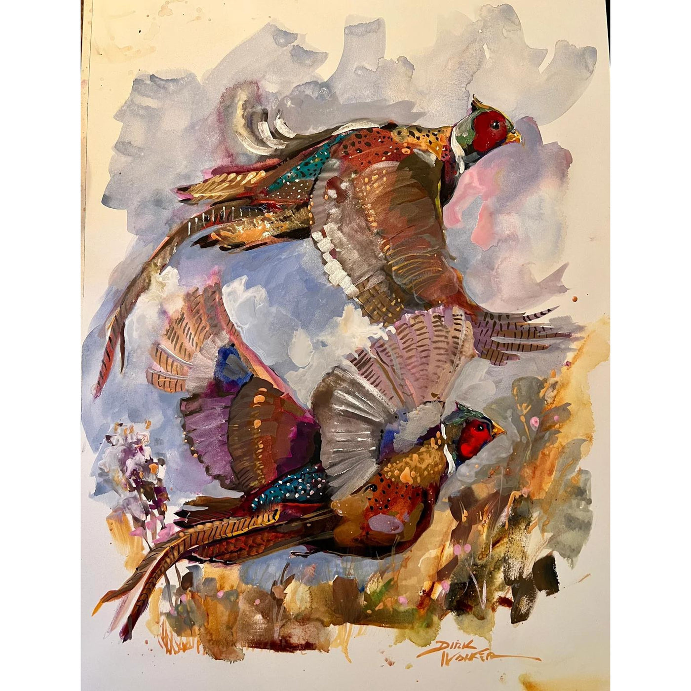 "Get Out Of The Way... I'm Going Vertical" Painting by Dirk Walker-Home/Giftware-Kevin's Fine Outdoor Gear & Apparel