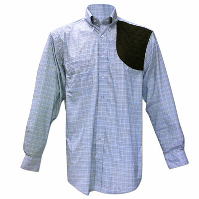 Kevin's Performance Blue/ Royal Tattersall Left Hand Shooting Shirt-MENS CLOTHING-Kevin's Fine Outdoor Gear & Apparel