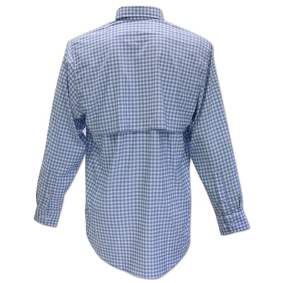Kevin's Performance Gingham Long Sleeve Fishing Shirt-MENS CLOTHING-Kevin's Fine Outdoor Gear & Apparel