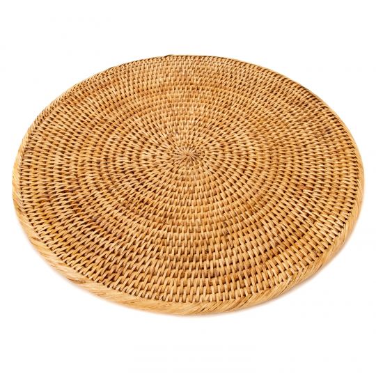 Wicker Large Round Placement 16"-HOME/GIFTWARE-Kevin's Fine Outdoor Gear & Apparel