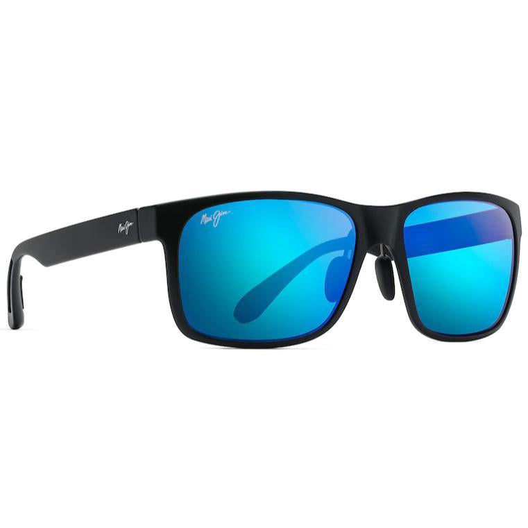Maui Jim "Red Sands" Polarized Sunglasses-SUNGLASSES-Matte Black-Blue Hawaii-Kevin's Fine Outdoor Gear & Apparel