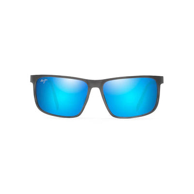 Maui Jim "Wana" Polarized Sunglasses-SUNGLASSES-Brushed Dark Gunmetal-Blue Hawaii-Kevin's Fine Outdoor Gear & Apparel