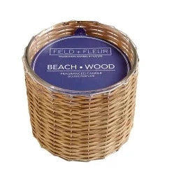 Hillhouse Naturals 12oz 2 Wick Handwoven Candle-Home/Giftware-BEACH WOOD-Kevin's Fine Outdoor Gear & Apparel
