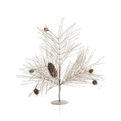 Champagne Spruce and Pinecone Trees-Seasonal & Holiday Decorations-Small-Kevin's Fine Outdoor Gear & Apparel