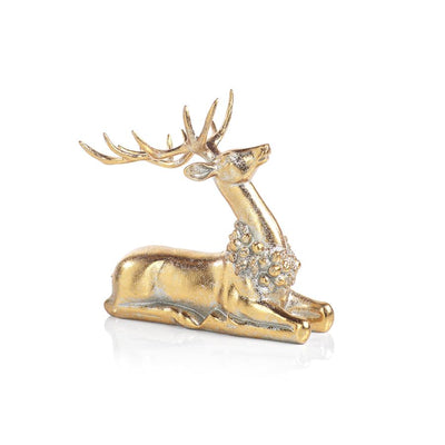 Deer with Ornamental Wreath-HOME/GIFTWARE-Zodax-Sitting-Kevin's Fine Outdoor Gear & Apparel