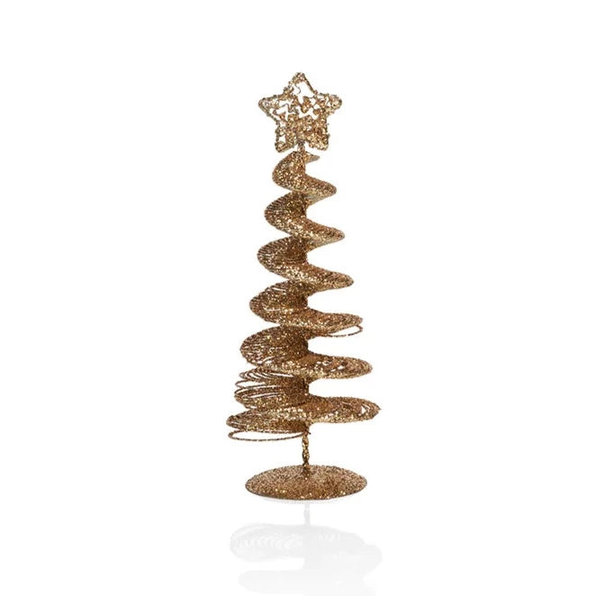 Gold Swirl Wire Tree-Home/Giftware-8"-Kevin's Fine Outdoor Gear & Apparel