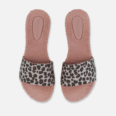 Ilse Jacobsen Leopard Print Slip on Flops-Footwear-MISTY ROSE-36(US6)-Kevin's Fine Outdoor Gear & Apparel