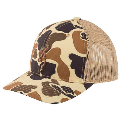 Browning Cupped Up Mesh Cap-Men's Accessories-Vintage Tan-Kevin's Fine Outdoor Gear & Apparel