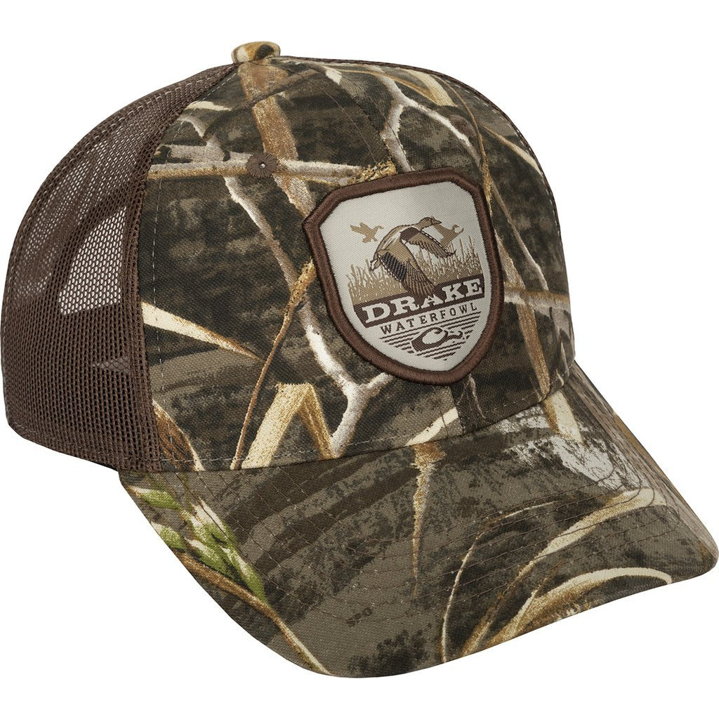 Drake Waterfowl Vintage Badge Mesh Back Cap-Men's Accessories-Max 5-Kevin's Fine Outdoor Gear & Apparel