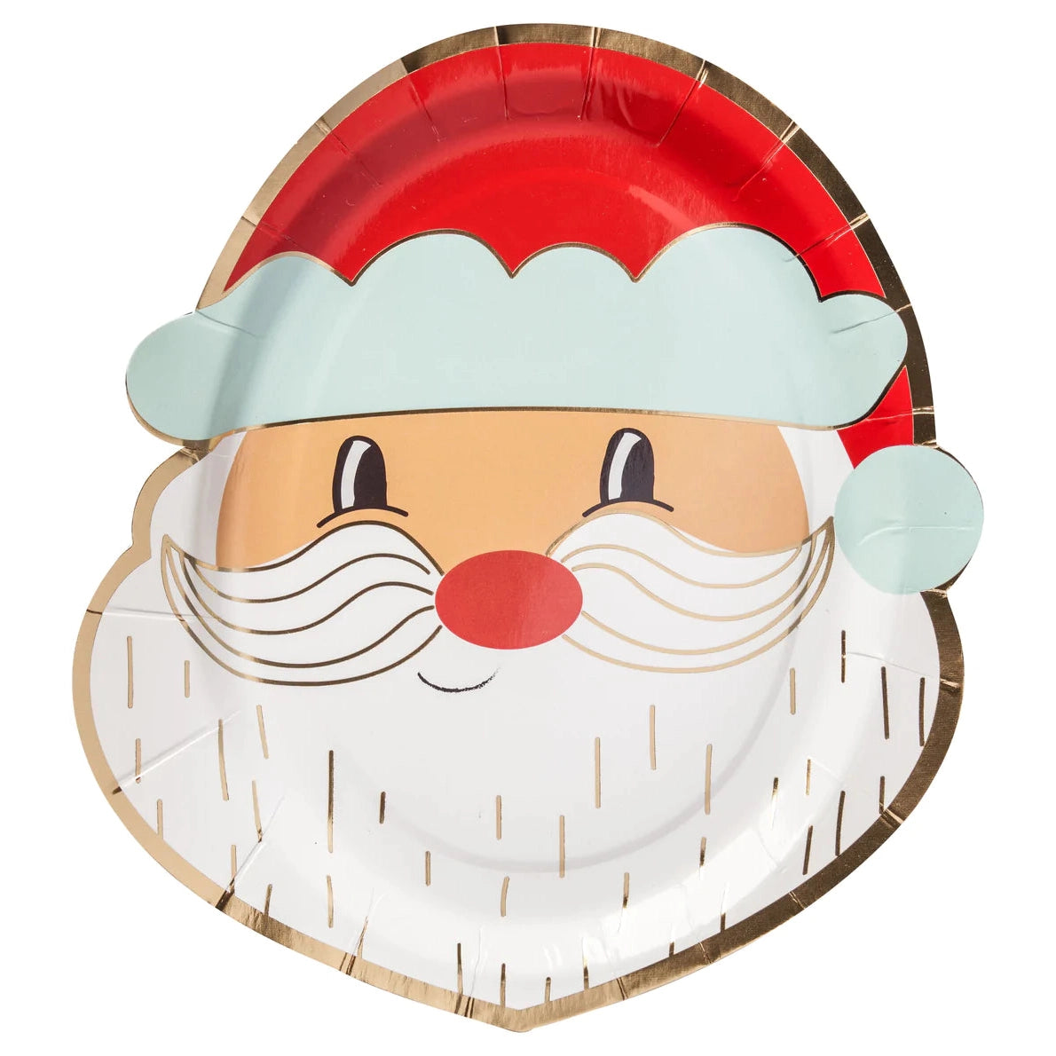 Sophistiplate Deck the Halls Santa Hat Plate-Paper Products-Kevin's Fine Outdoor Gear & Apparel