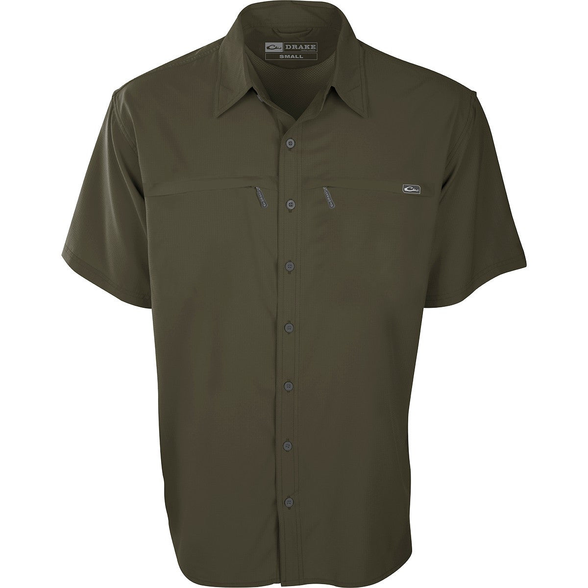 Drake DPF Town Lake Fishing Short Sleeve Shirt-Men's Clothing-Olive Night-S-Kevin's Fine Outdoor Gear & Apparel
