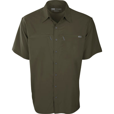 Drake DPF Town Lake Fishing Short Sleeve Shirt-Men's Clothing-Olive Night-S-Kevin's Fine Outdoor Gear & Apparel