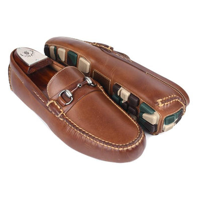 Martin Dingman Monte Carlo Oiled Saddle Leather Horse Bit Loafer-Men's Shoes-Kevin's Fine Outdoor Gear & Apparel