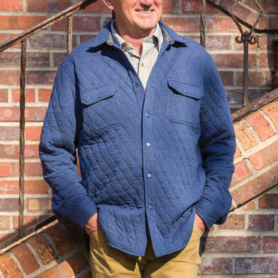Kevin's Quilted Snap Shirt Jacket-Men's Outerwear-Kevin's Fine Outdoor Gear & Apparel