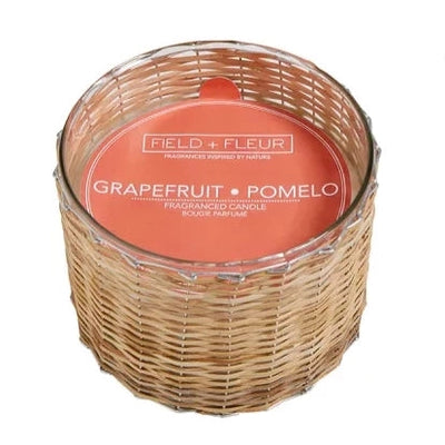 Hillhouse Naturals 21oz 3 Wick Handwoven Candle-Home/Giftware-GRAPEFRUIT POMELO-Kevin's Fine Outdoor Gear & Apparel
