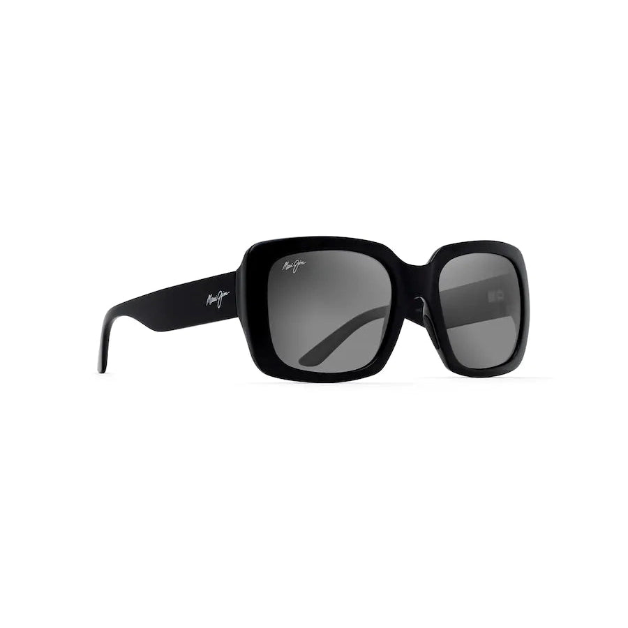 Maui Jim "Two Steps" Polarized Sunglasses-SUNGLASSES-Black Gloss-Neutral Grey-Kevin's Fine Outdoor Gear & Apparel