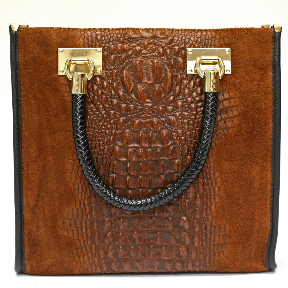 Kevin's Ladies Leather Hand Bag-Handbags-German Fuentes-Brown-Kevin's Fine Outdoor Gear & Apparel