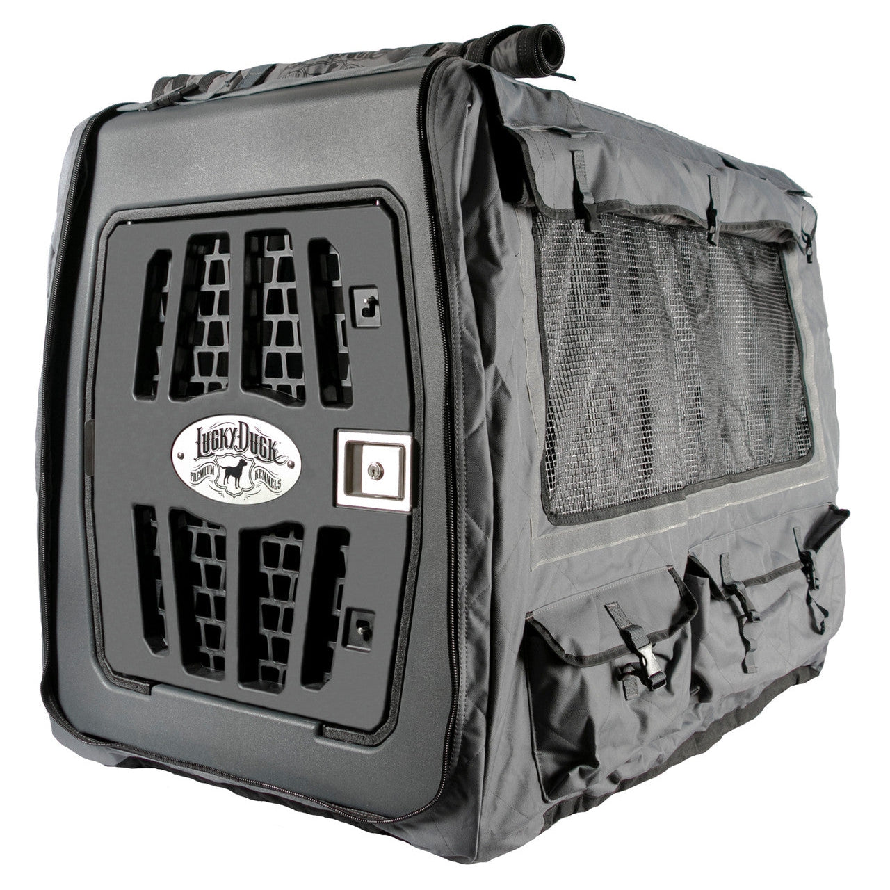 Lucky Duck Kennel Cover-Pet Supply-Intermediate-Gray-Kevin's Fine Outdoor Gear & Apparel