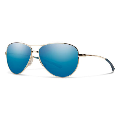 Smith Optics "Langley "Carbonic Lenses Sunglasses-SUNGLASSES-GOLD-BLUE MIRROR-Kevin's Fine Outdoor Gear & Apparel
