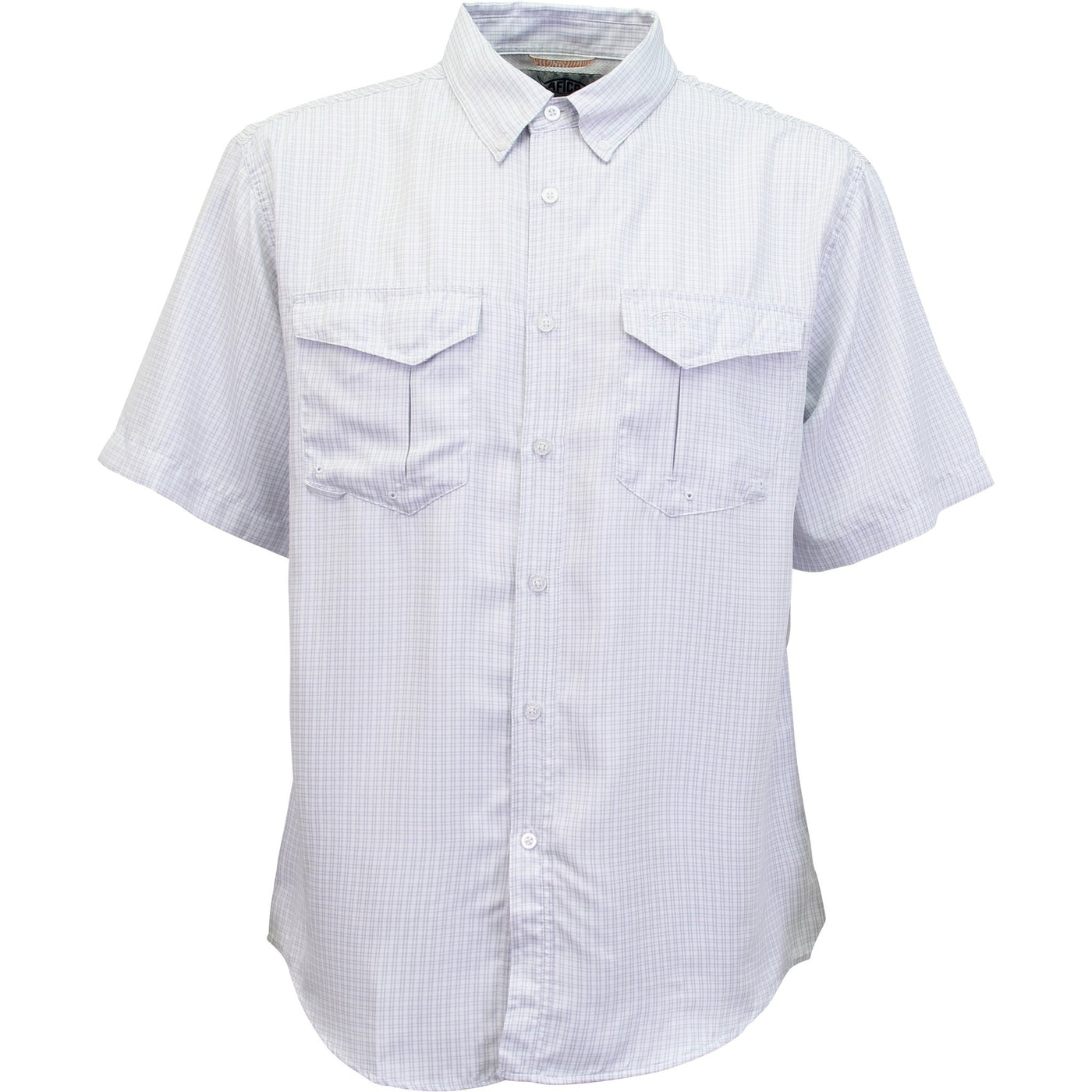 AFTCO Sirius Short Sleeve Button Down Shirt-MENS CLOTHING-Light Gray-S-Kevin's Fine Outdoor Gear & Apparel